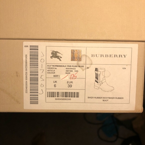 Burberry Biker Rubber Boots - Picture 13 of 14